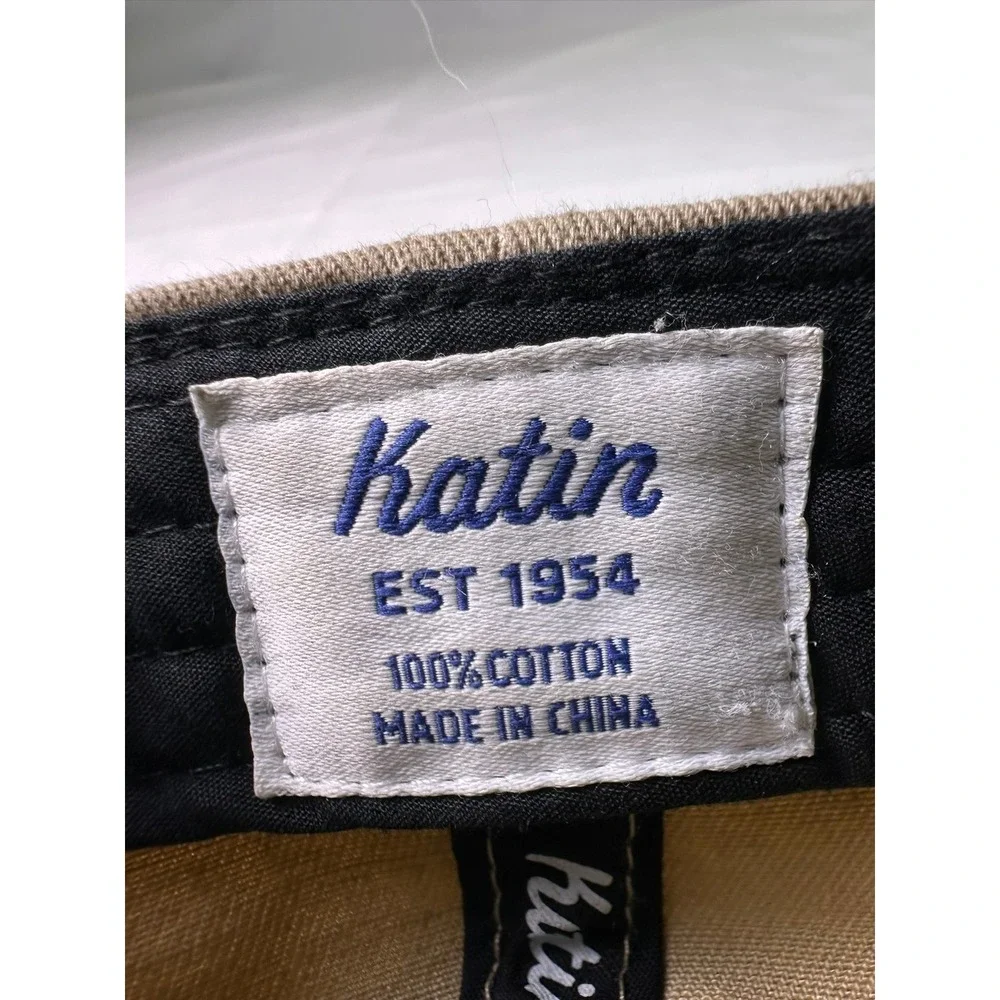 Katin Customs Hat Tan Cotton Canvas Snapback Est 1954 Patch Surf Skate‎ OSFA
